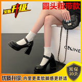 Mary Jane Women's Shoes Thick Heel Waterproof Table Thick Soles To Increase The Temperament Of The Hot Girl Style Single Shoes Women's Shoes HZ0115