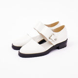 New 2025 Spring New Casual Low Heel Round Head Button Lady Size Single Shoe HZ0115