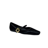 Standing Women's Shoes In The Autumn Of 2025 With Leopard-Print Square Head Flat Shoes European Shallow Single Shoes HZ0115